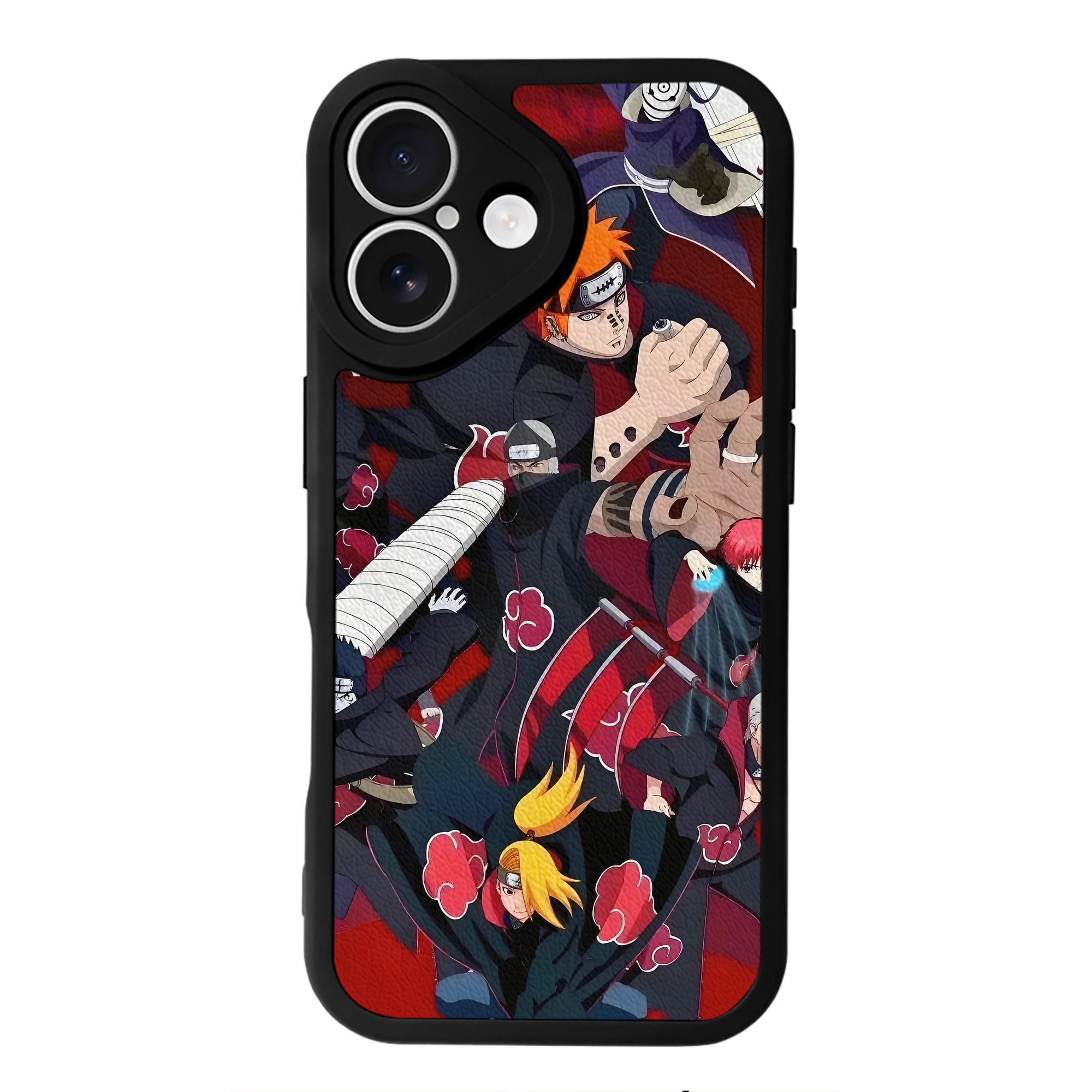 （画像用） NARUTO -ナルト- NARUTO -ナルト- 疾風伝 【iPhone 16シリーズ対応】シリコンスマホケース（レザー調） 材質：シリコン